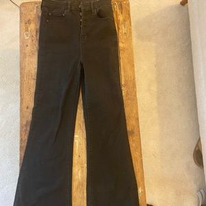 High Waisted Flare Black Jeans from American Eagle